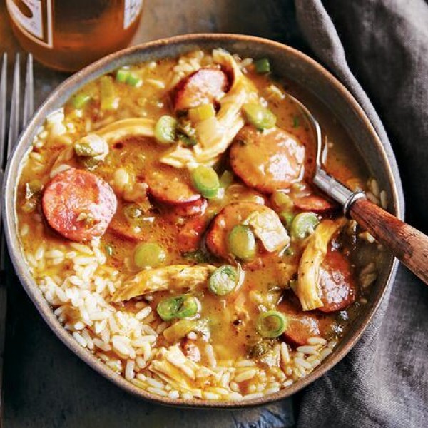 Chicken and andouille gumbo emerils